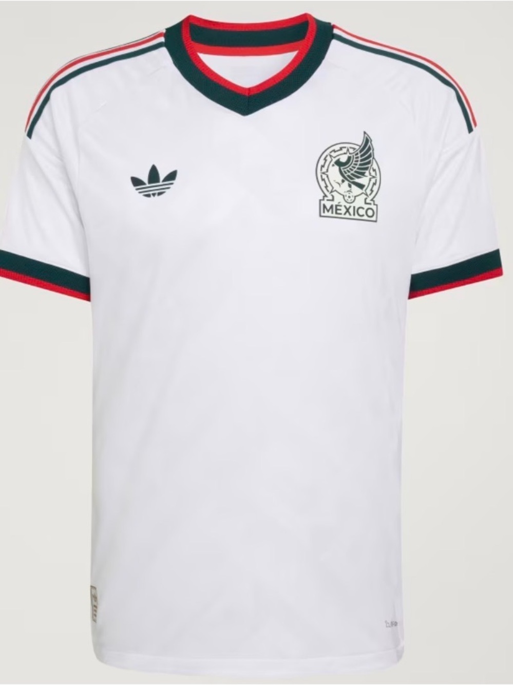 Authentic adidas White Mexico National Team Football Jersey with GreenRed Trim